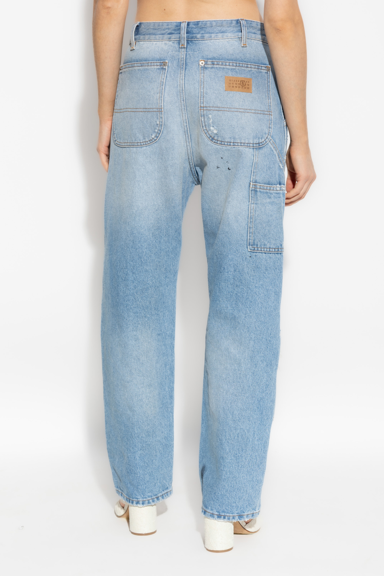 デニム・ジーパン Mm6 By Maison Margiela High-Waisted Vintage Effect Jeans MM6 Maison Margiela Jeans with vintage effect | Women's